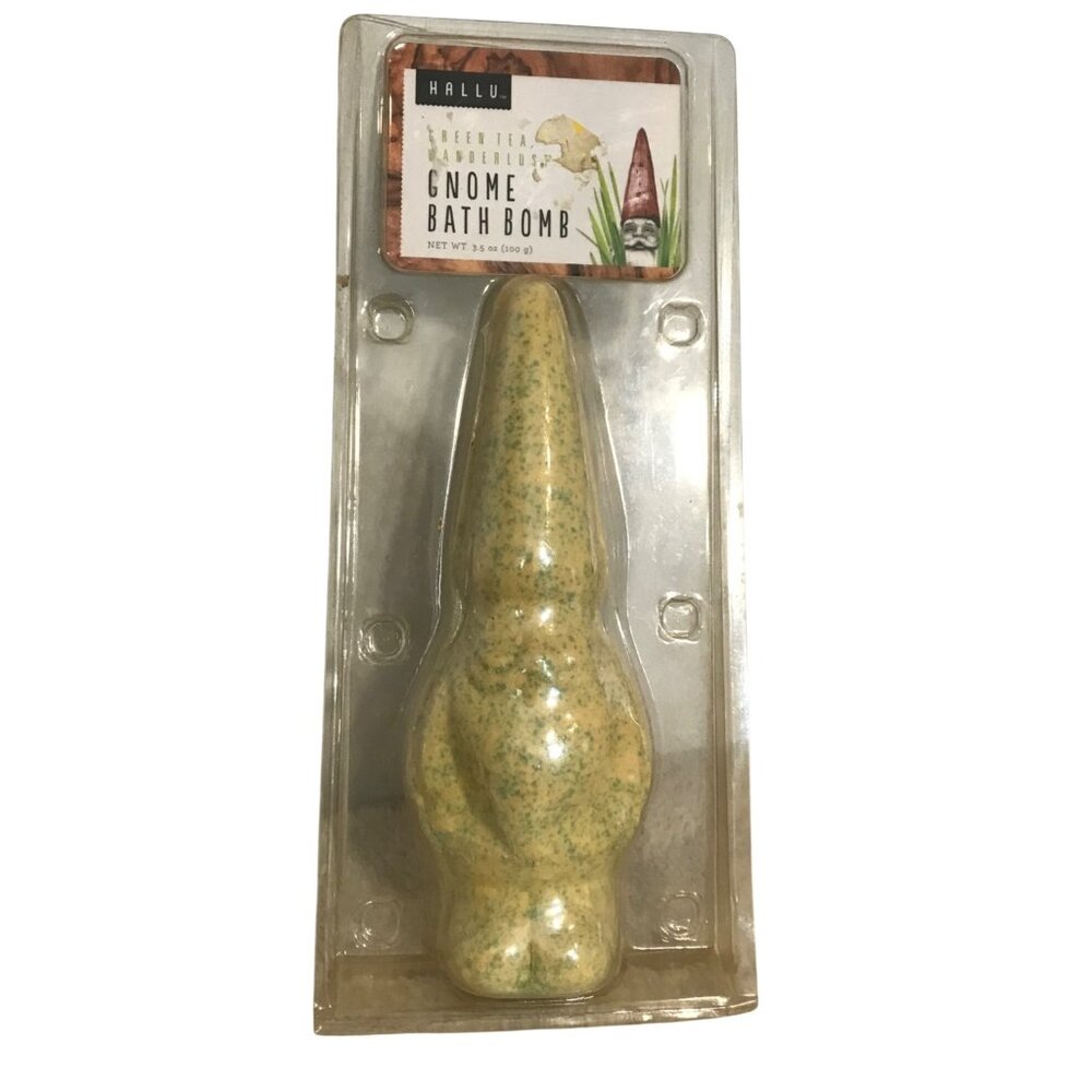 Bath Bomb Hallu Green Tea Wanderlust Gnome Bath Bomb 3.5 Oz Relaxing Spa